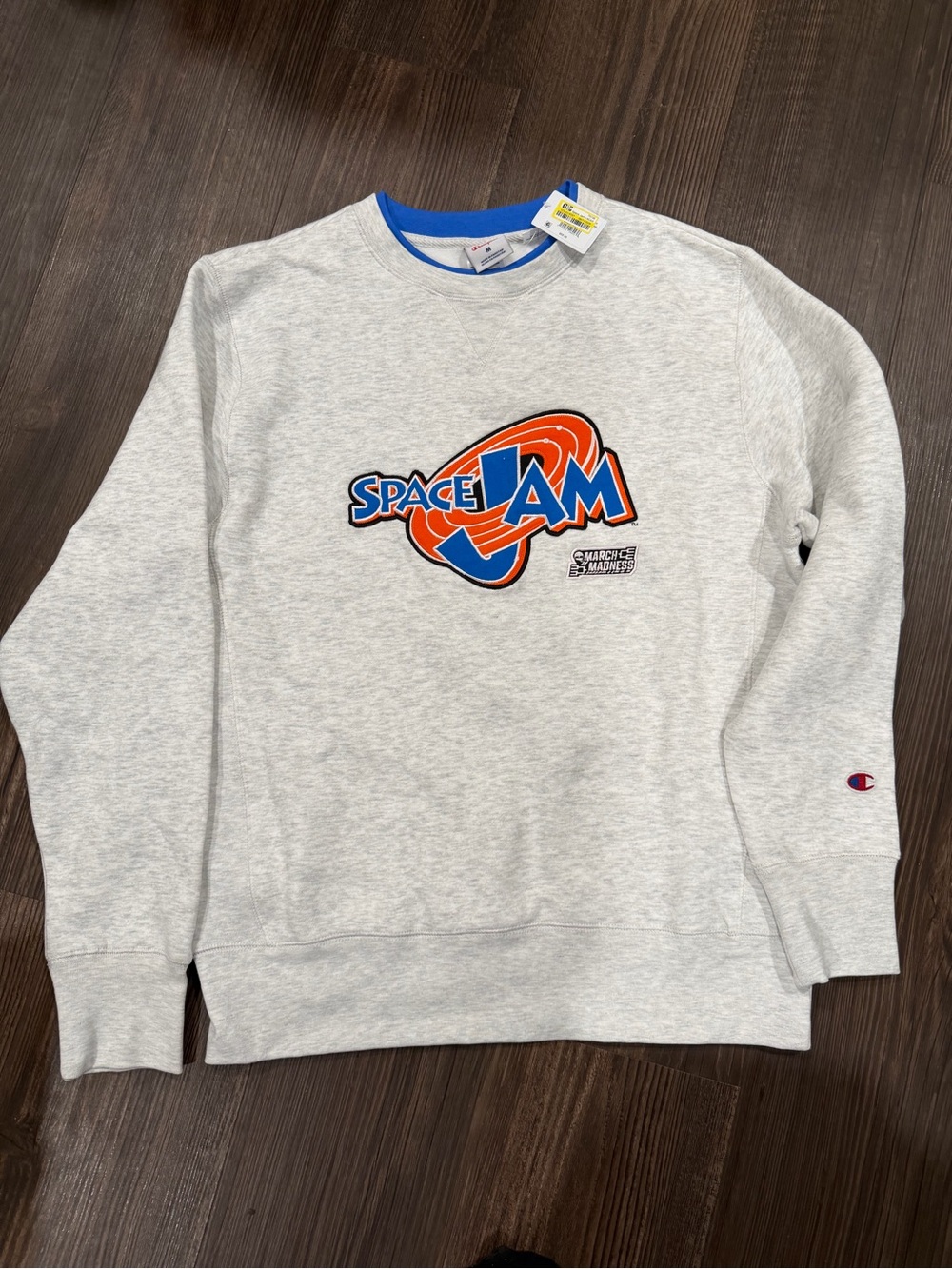 Champion Space Jam Men’s Medium Grey Crewneck Sweatshirt